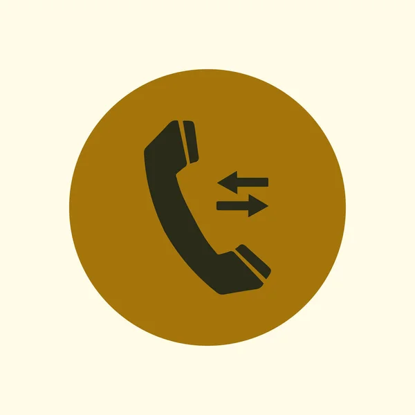 Telefoonpictogram Platte Ontwerpstijl Feedback Symbool — Stockvector