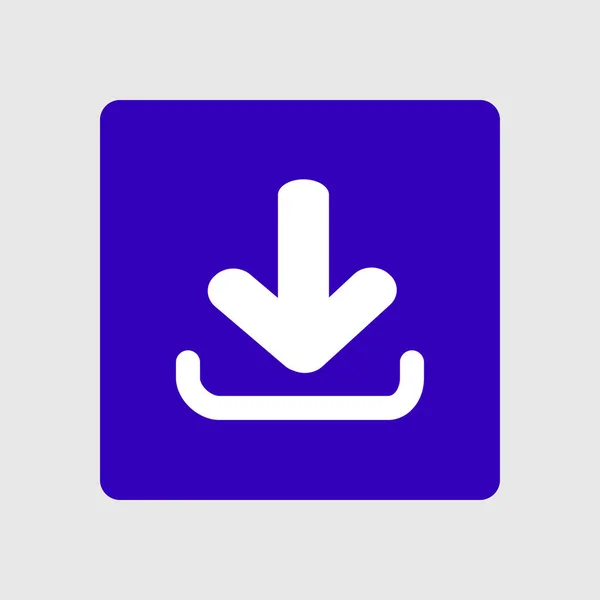 Download Pictogram Upload Knop Platte Ontwerpstijl — Stockvector