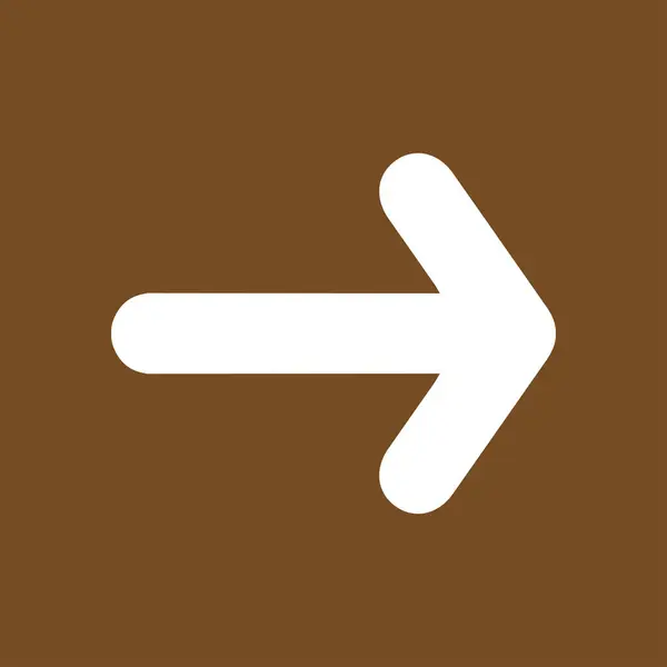 Pfeil Symbol Zeigerrichtung Für Die Landnavigation — Stockvektor
