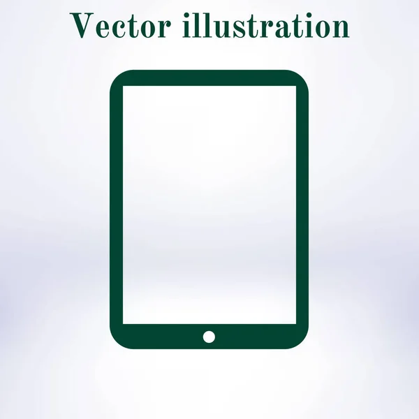 Ícone Tablet Digital Moderno Ícone Design Plano — Vetor de Stock
