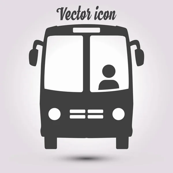 Icône Bus Symbole Bus Scolaire Trafic Touristique International Véhicules Confortables — Image vectorielle