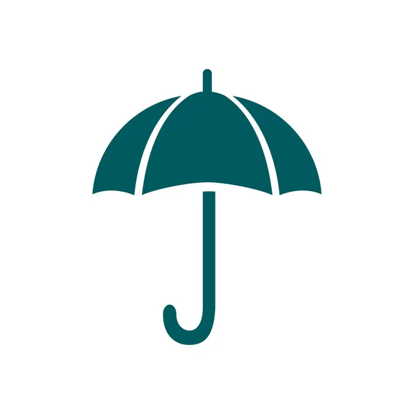 Umbrella Sign Icon Rain Protection Symbol Flat Design Style — Stock Vector