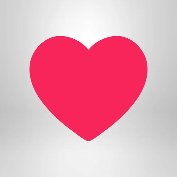День Святого Валентина Символ Плоского Серця Векторні Ілюстрації — стоковий вектор