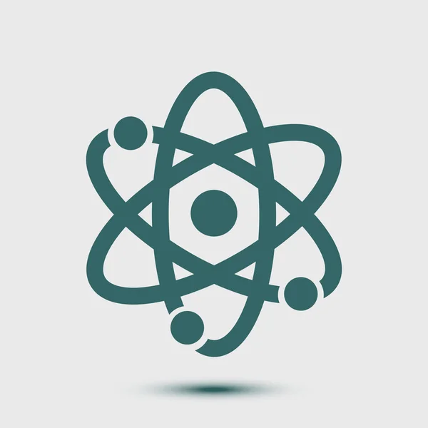 Atom Σημάδι Σύμβολο Εικονίδιο Τμήματος Atom Επίπεδη Σχεδίαση Στυλ — Διανυσματικό Αρχείο