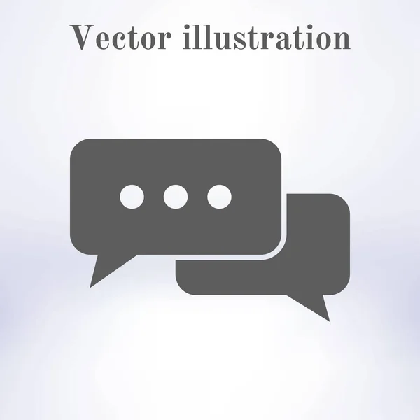 Icon Dialog Vector Illustration Flat Design Style — Stock Vector