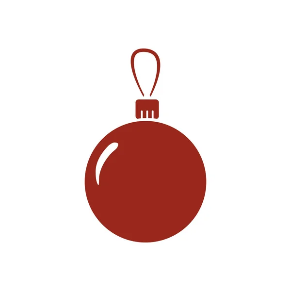 Χριστούγεννα Μπάλες Εικονίδιο Νέο Έτος Διακόσμηση Όλα Για Γιορτάσουν Την — Διανυσματικό Αρχείο