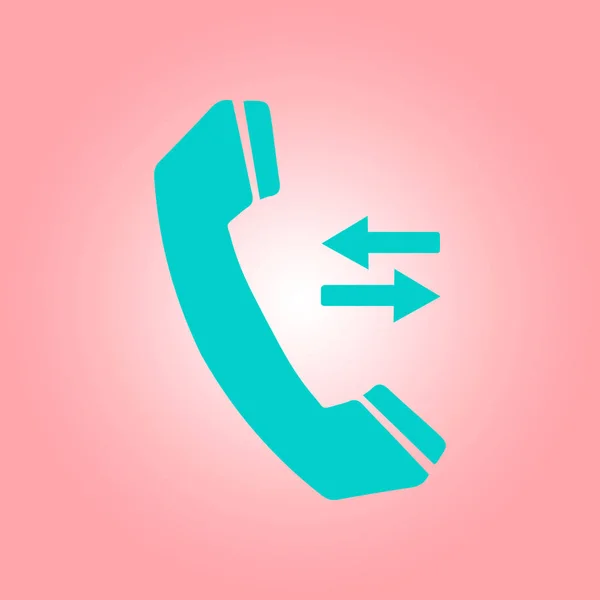 Telefon Symbol Flachen Design Stil Feedback Symbol — Stockvektor