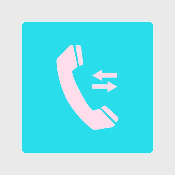 Telefon Symbol Flachen Design Stil Feedback Symbol — Stockvektor