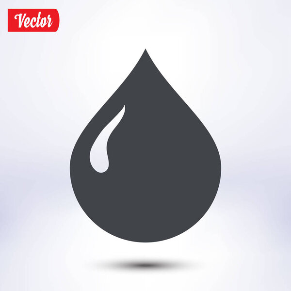 Oil character. Petroleum icon. Blood donation. Flat style.