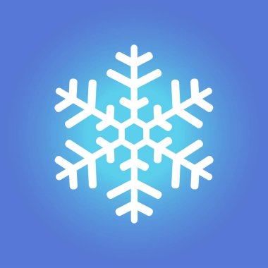 Kar tanesi simgesi. Yılbaşı Dekorasyonu. Tüm Noel ve yeni yıl kutlamak için.