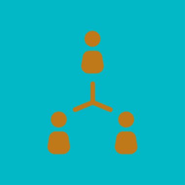 İletişim kavramı, vektör çizim basit simgesi