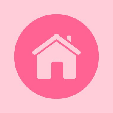 Düz tasarım stili vektör ev simgesini.