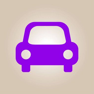 Taşıma simgesi. Araba işareti. Teslimat taşıma sembolü.