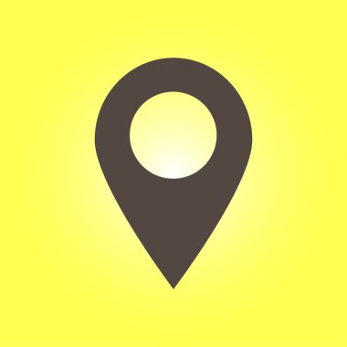 Basit gezinme simgesi, vektör illüstrasyonu