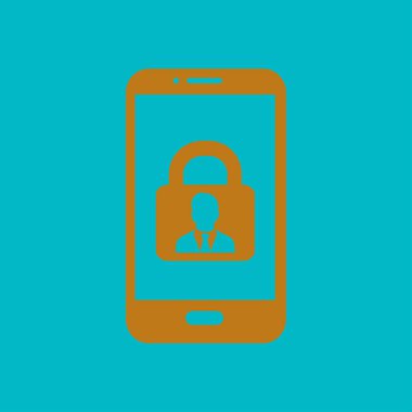 Internet güvenlik kavramı simgesi. Kimlik ve koruma simgesi.