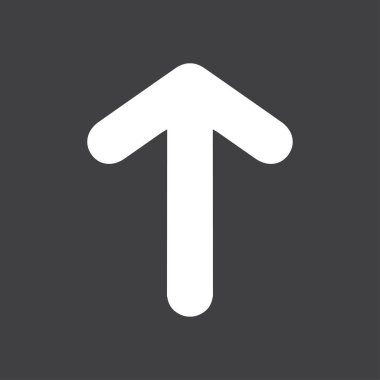 Ok simgesi. Kara navigasyonu için işaretçi yönünü.