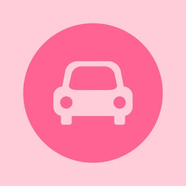 Taşıma simgesi. Araba işareti. Teslimat taşıma sembolü.