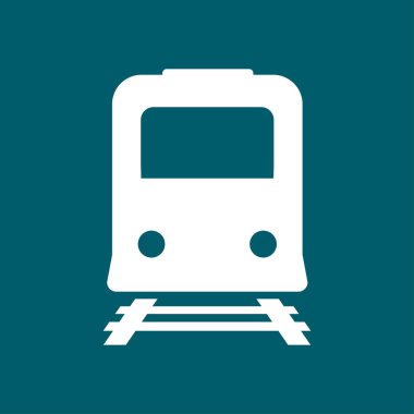 Tren simgesi. Metro sembolü. Tren istasyonu işareti.