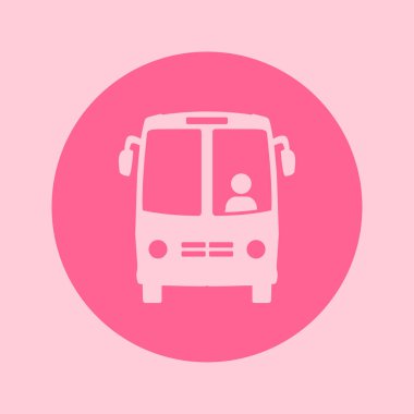 Otobüs simgesi. Lokomotif sembolü. Uluslararası Turizm trafik. Rahat Araçlar.