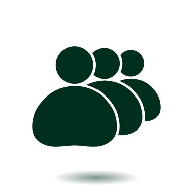 İnsanlar ya da sosyal işareti simgesi. İş en az sosyal gruplar.