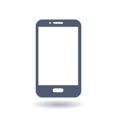 Smartphone simge vektör Illustration. Düz tasarım stili. 