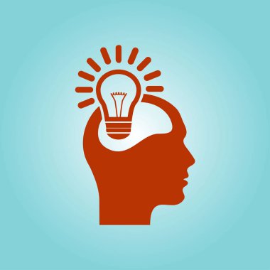 Yaratıcı fikirler ampul kavramı. Fikirler simgesi.