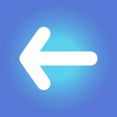 Ok simgesi. Kara navigasyonu için işaretçi yönünü.