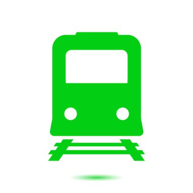 Tren simgesi. Metro sembolü. Tren istasyonu işareti.