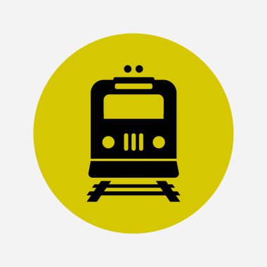 Tren simgesi. Metro sembolü. Tren istasyonu işareti.