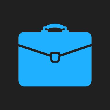 Evrak çantası ikonu, vektör illüstrasyonu. düz tasarım biçimi. 