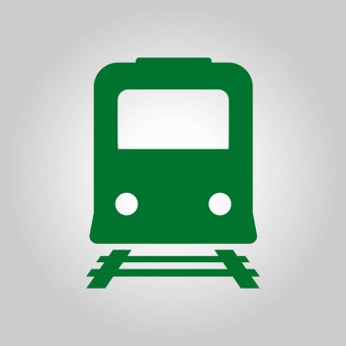 Tren simgesi. Metro sembolü. Tren istasyonu işareti.