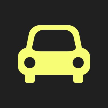 Taşıma simgesi. Araba işareti. Teslimat taşıma sembolü.