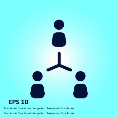 İletişim kavramı, vektör çizim basit simgesi