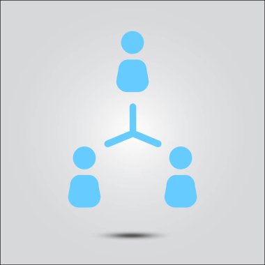 İletişim kavramı, vektör çizim basit simgesi