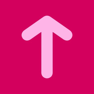 Ok simgesi. Kara navigasyonu için işaretçi yönünü.