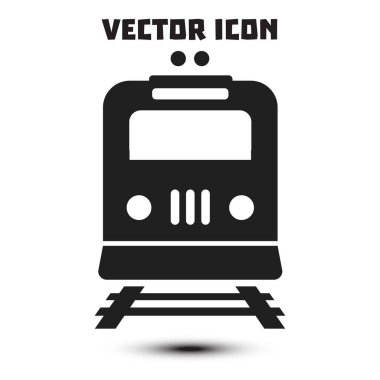 Tren simgesi. Metro sembolü. Tren istasyonu işareti.