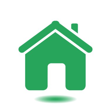 Düz tasarım stili vektör ev simgesini.