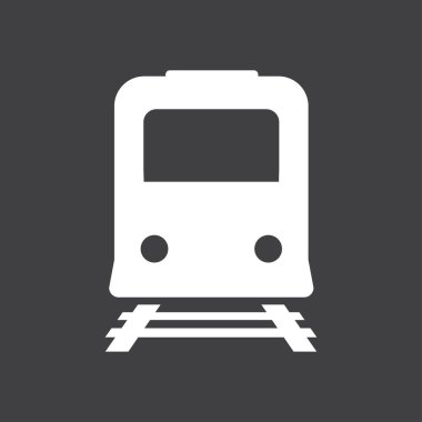 Tren simgesi. Metro sembolü. Tren istasyonu işareti.