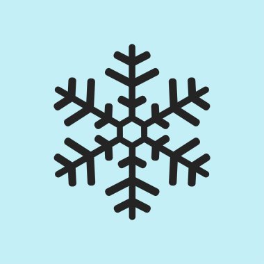 Kar tanesi simgesi. Yılbaşı Dekorasyonu. Tüm Noel ve yeni yıl kutlamak için.