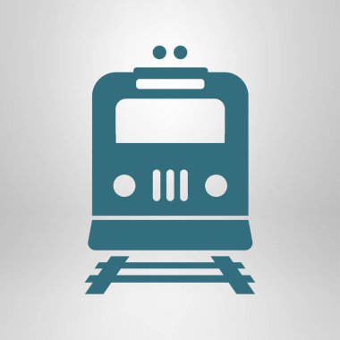Tren simgesi. Metro sembolü. Tren istasyonu işareti.