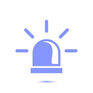 Polis tek simge. Alarm güç düğmesi. Polis seslenmek düğme.