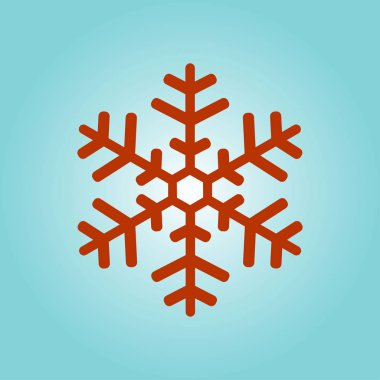 Kar tanesi simgesi. Yılbaşı Dekorasyonu. Tüm Noel ve yeni yıl kutlamak için.