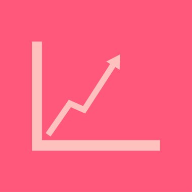 İş grafiği. Infographic. Grafik simgesini. Büyüyen grafik erkek. Düz tasarım stili.