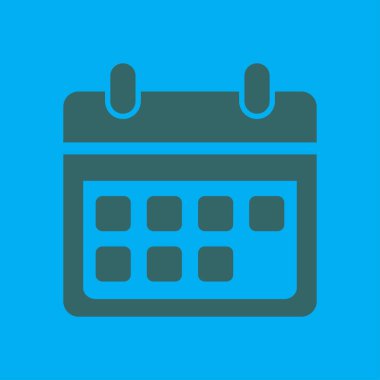 Vektör takvim simgesini. Önemli tarihler işareti. Düz tasarım stili.