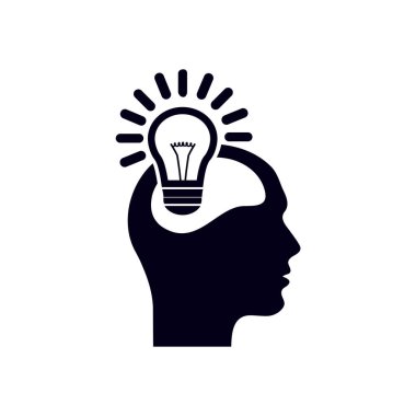 Yaratıcı fikirler ampul kavramı. Fikirler simgesi.