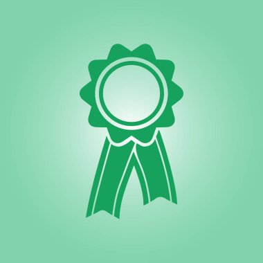  Kurdele simgesi ile rozet. Ödülü rozet şerit erkek ile.