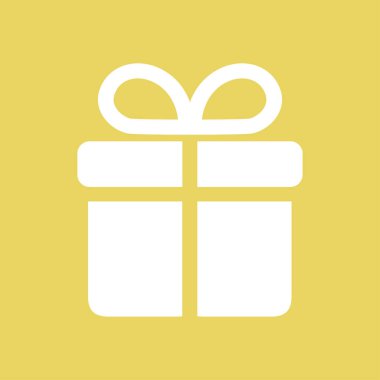 Hediye kutusu simgesi. Hediye - kişisel bir teklif. Hediye paketleri.