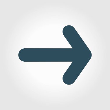 Ok simgesi. Kara navigasyonu için işaretçi yönünü.