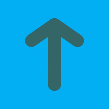 Ok simgesi. Kara navigasyonu için işaretçi yönünü.