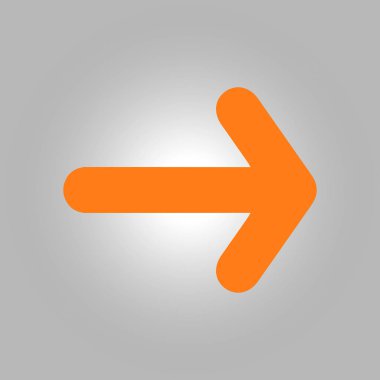 Ok simgesi. Kara navigasyonu için işaretçi yönünü.